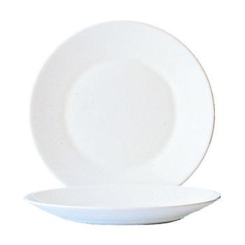 Teller flach Restaurant Uni weiß